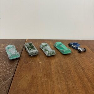 Vintage 1960s Midge‎ toy Rockford Diecast Toy Cars Lot Roadster Troop Carrier